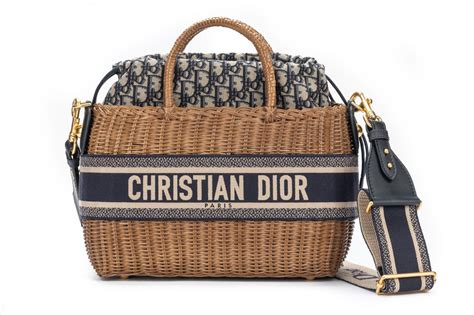 dior oblique bag white|dior wicker basket bag.